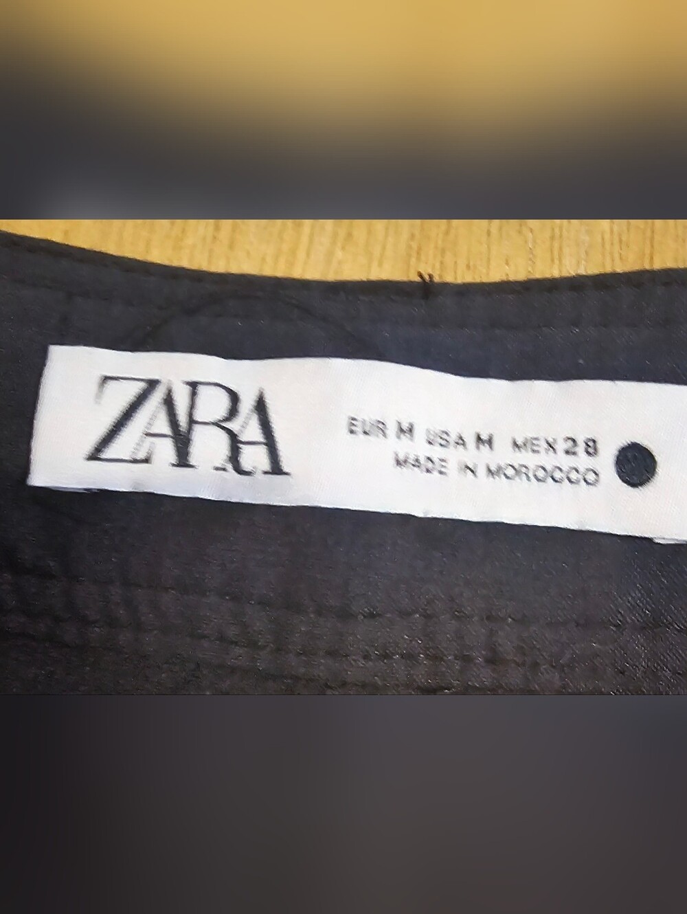 Zara Navy Cargo Wide Leg Pants Size M | High Rise Utility Trousers | 31" Inseam - Picture 10 of 11